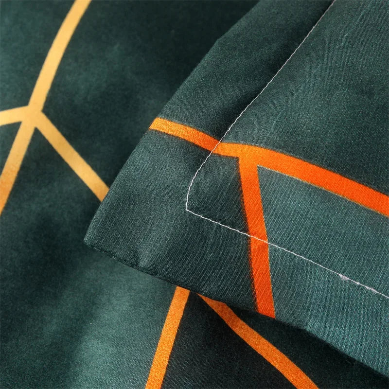 Conjunto de Cama Geométrico Mármore - Elegância - Casa Ornato