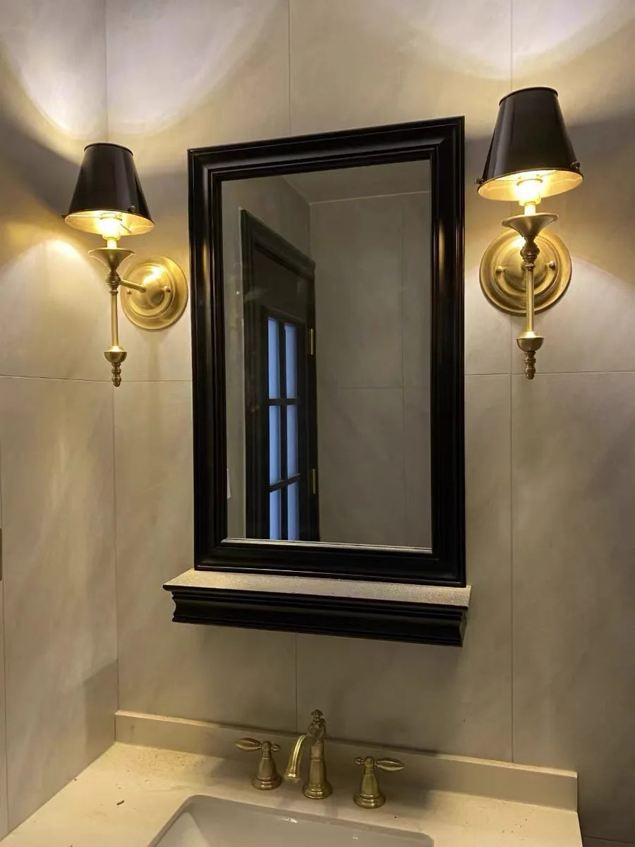 Iwhd europa tecido do vintage lâmpada de parede para o quarto sala estar decoração ferro led luzes parede arandelas interiores applique murale