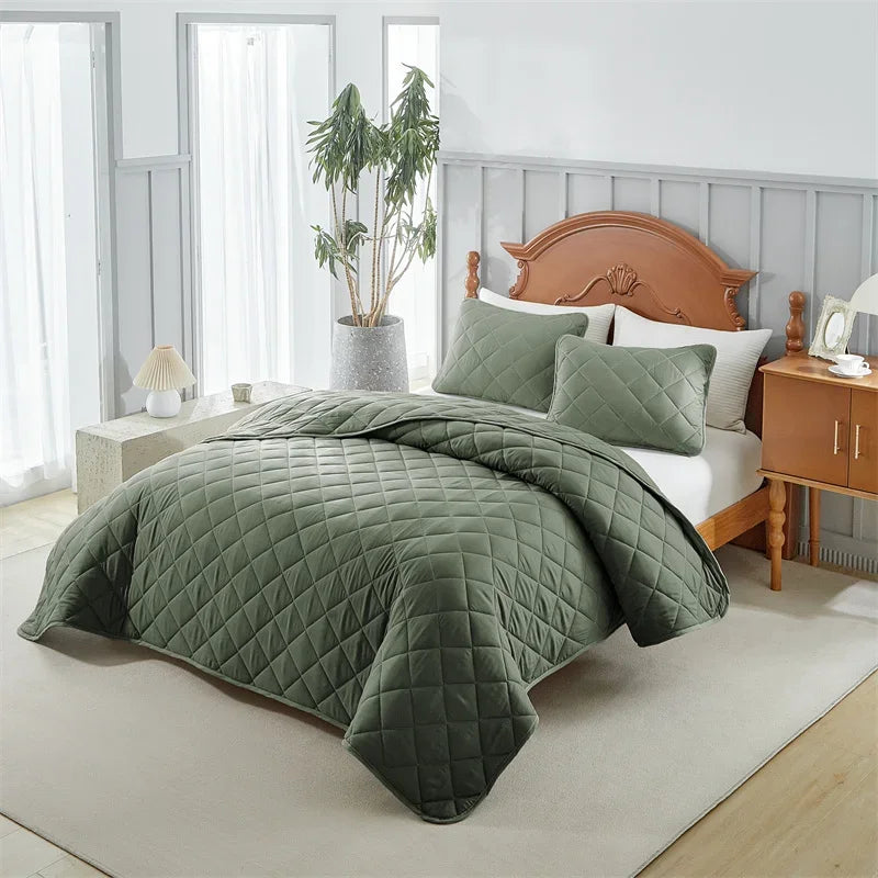 Colcha Acolchoada Luxuosa de Dupla Face - Casa Ornato
