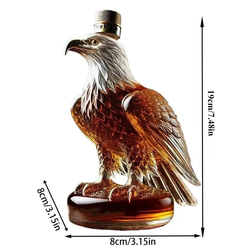 Decantador de uísque em forma de águia, presente ideal para pai e marido, garrafa de licor de águia requintada, decoração divertida para casa para férias