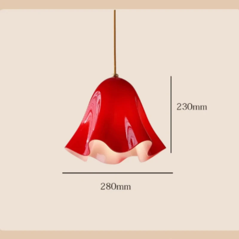 Lustre de vidro vintage francês-lâmpada de cabeceira criativa colorida para quarto-luz retrô de passagem para corredor e entrada