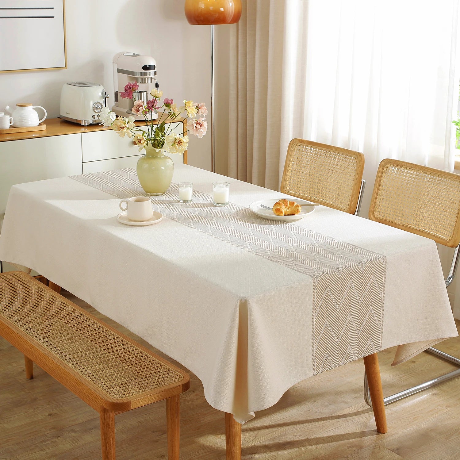 Battilo vintage retângulo toalha de mesa de linho capa de mesa à prova dwaterproof água resistente a manchas para mesa de jantar decoração da cozinha