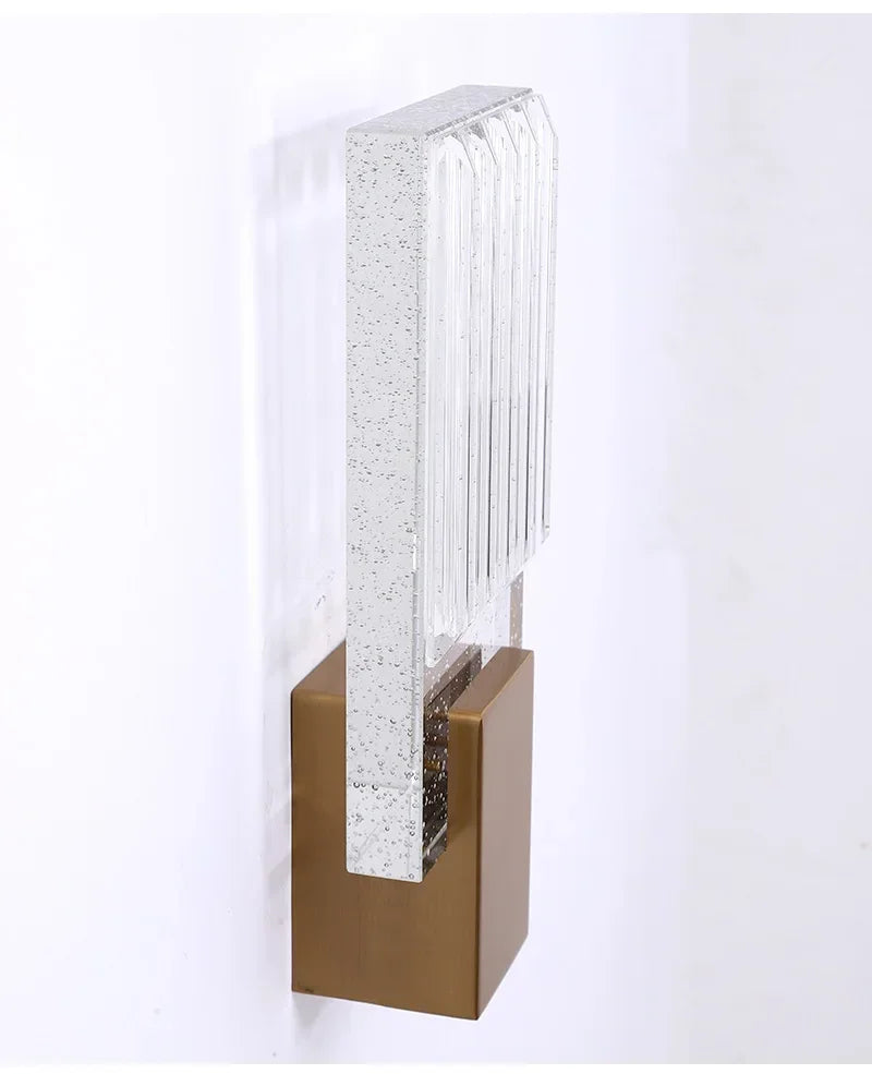 Simples e moderno lâmpada de parede vidro criativo estudo quarto cama luz luxo decoração corredor sala estar fundo parede luzes led