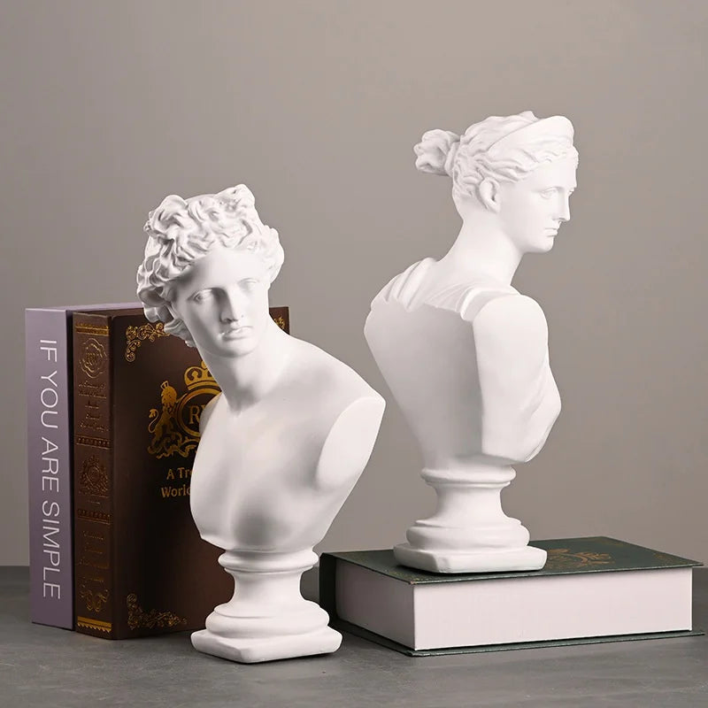 Mitologia grega antiga apollo estatueta artemis estátua escultura decoração criativa casa nordic sala de estar arte