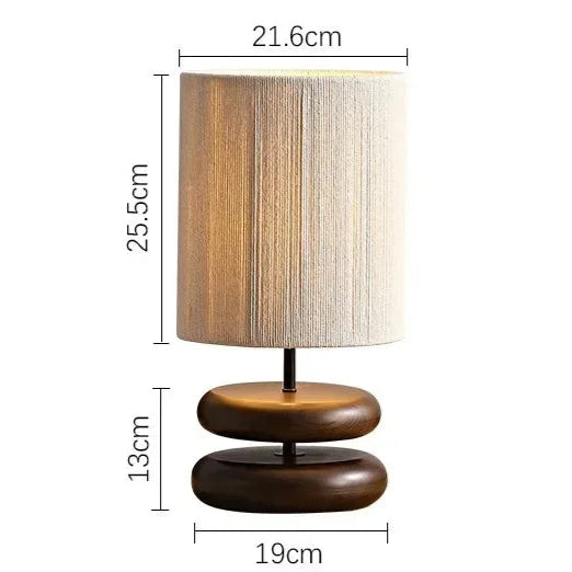 Luminária de Mesa em Madeira Maciça - Casa Ornato