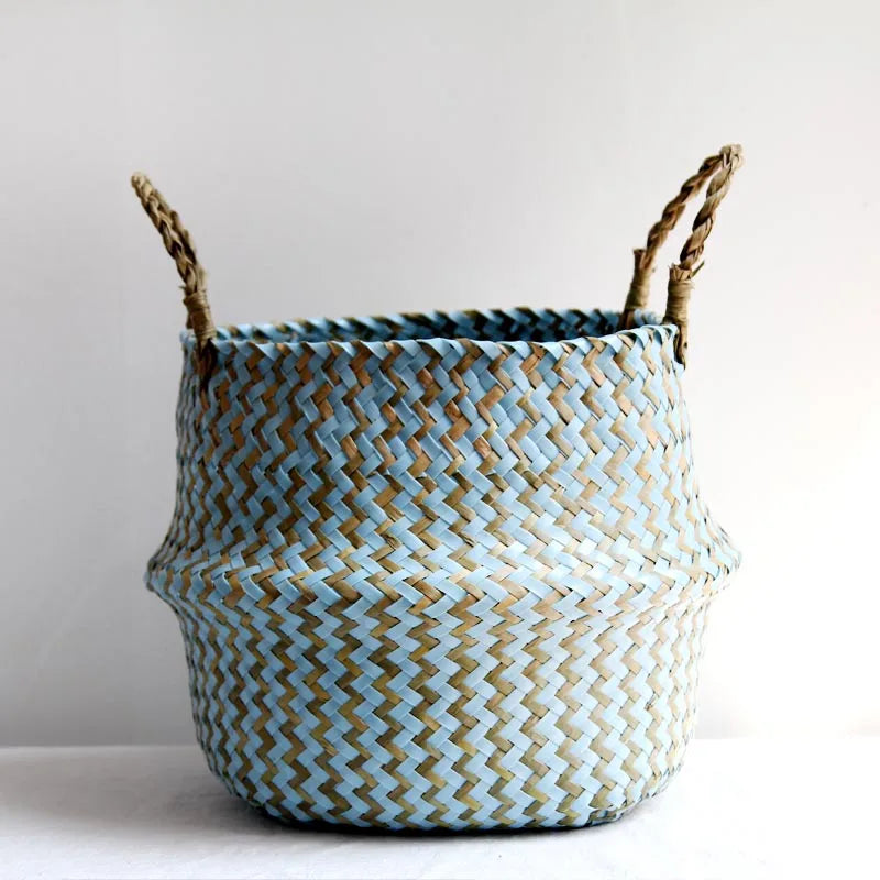 Cesta de Vime Artesanal Boho Elegance - Casa Ornato
