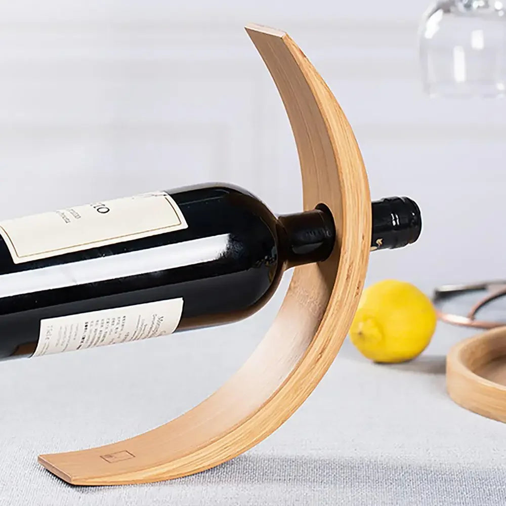 Rack de vinho tinto, rack de vinho de bambu decoração simples winery club display rack decoração criativa garrafa de vinho rack de garrafa de vinho