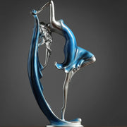 Europeia Bela Dança Menina Escultura, Resina Elegante Ofício Ornamento, Sala De Estar Figura Da Moda, Decoração