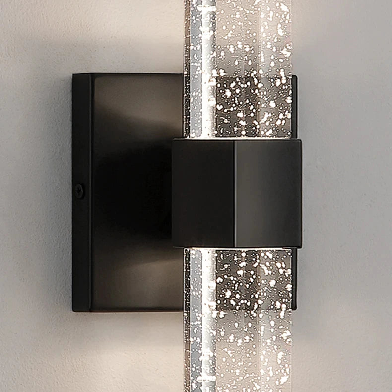 Bolha de cristal lâmpadas parede moderna iluminação led ouro arandelas parede interior sala estar fundo tv quarto corredor decoração casa lustre