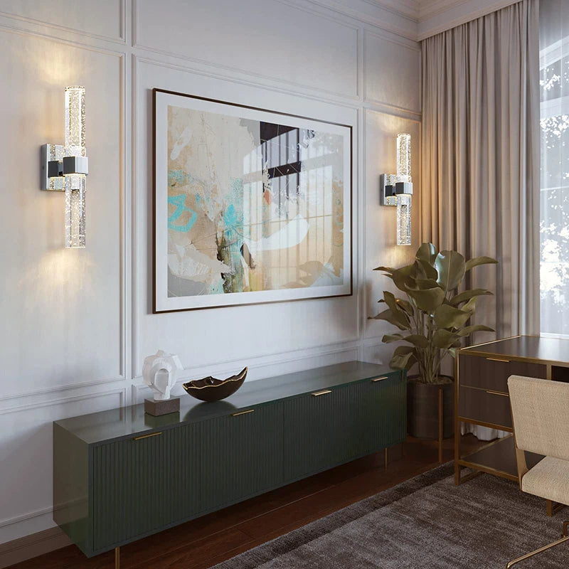 Bolha de cristal lâmpadas parede moderna iluminação led ouro arandelas parede interior sala estar fundo tv quarto corredor decoração casa lustre