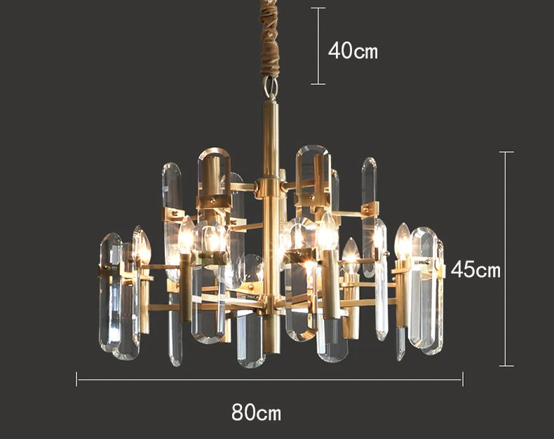 Decoração Home Luzes Pingente, Luxo Cristal, Sala Lustre, Sala de jantar Lâmpada, Luz de teto, Iluminação Interior