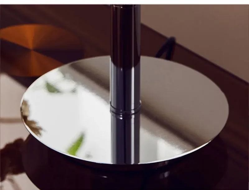 Bauhaus lâmpada de assoalho vidro sala estar quarto estudo retro laranja vermelho abajur led metal luz chão ovo tart candeeiro mesa brilho