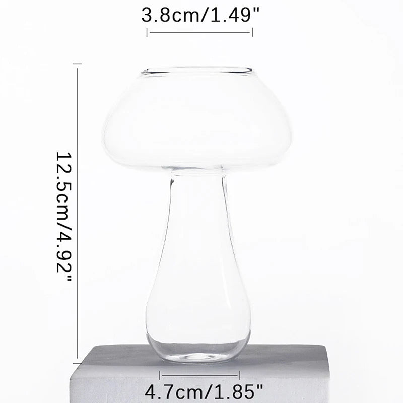 Copo de coquetel de cogumelo fofo 260ml, copo para bebidas, cerveja, criativo, transparente, copos de vinho, café, drinkware, bar, copos de tiro