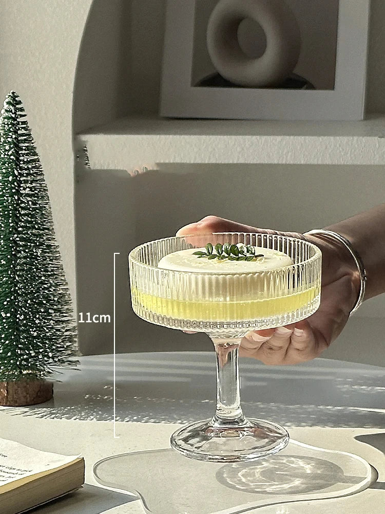 Copos verticais simples para sobremesa, pudins, sorvetes, bebidas frias, coquetéis, champanhe, utensílios domésticos