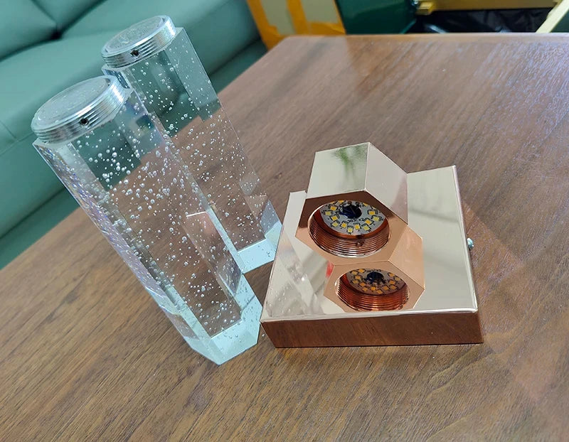 Bolha de cristal lâmpadas parede moderna iluminação led ouro arandelas parede interior sala estar fundo tv quarto corredor decoração casa lustre