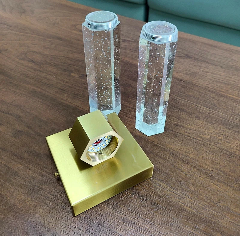 Bolha de cristal lâmpadas parede moderna iluminação led ouro arandelas parede interior sala estar fundo tv quarto corredor decoração casa lustre