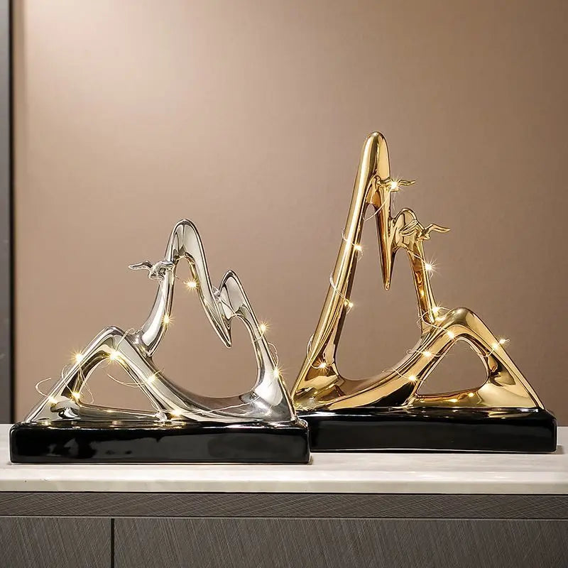 Criativo Jinshan High-Grade Decorações, Luz Moderna, Decorações de luxo para Home Living Room Entrance