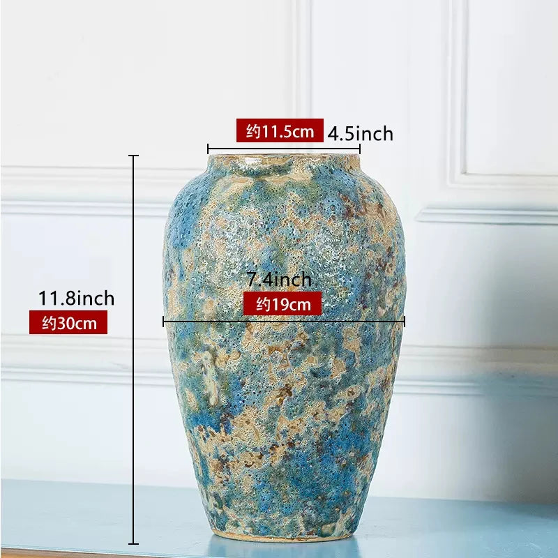 Vaso de Cerâmica Artesanal Estilo Retrô - Casa Ornato