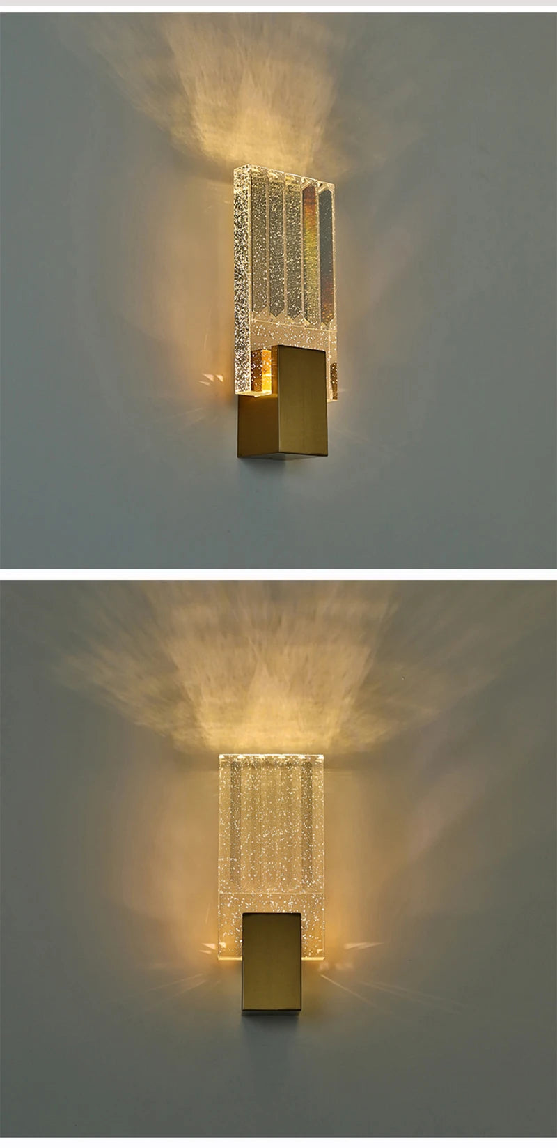 Bolha de cristal lâmpadas parede moderna iluminação led ouro arandelas parede interior sala estar fundo tv quarto corredor decoração casa lustre