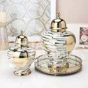 Nordic dourado cerâmica decoração macia vaso geral artesanato entrada galvanoplastia vaso ornamento decorativo