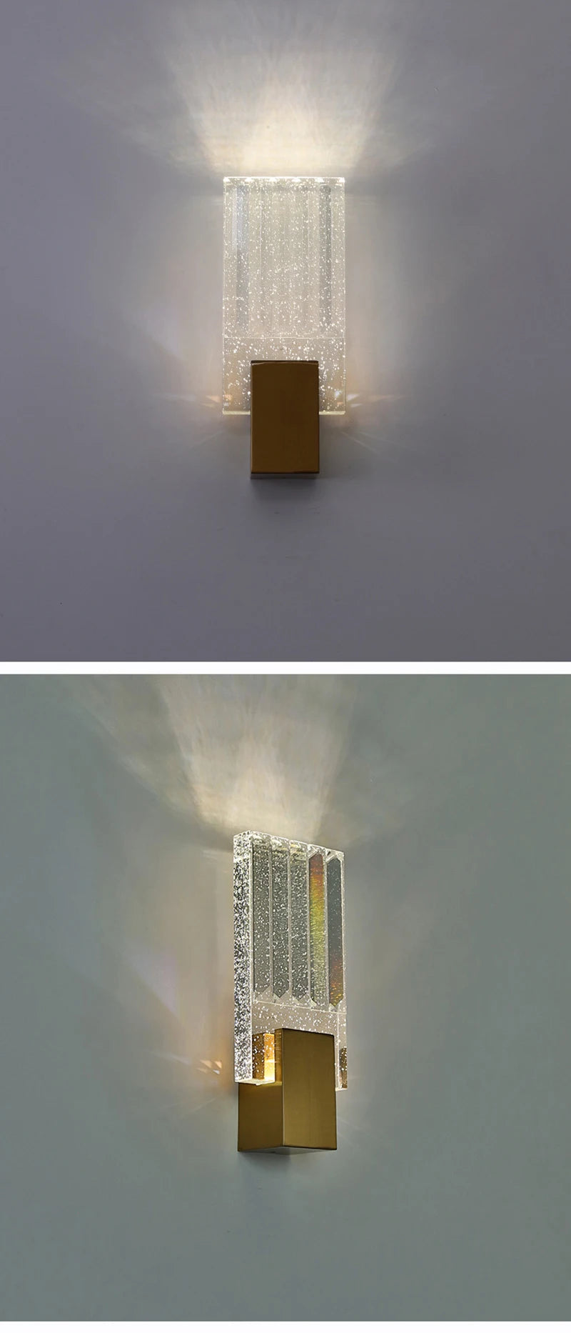 Bolha de cristal lâmpadas parede moderna iluminação led ouro arandelas parede interior sala estar fundo tv quarto corredor decoração casa lustre