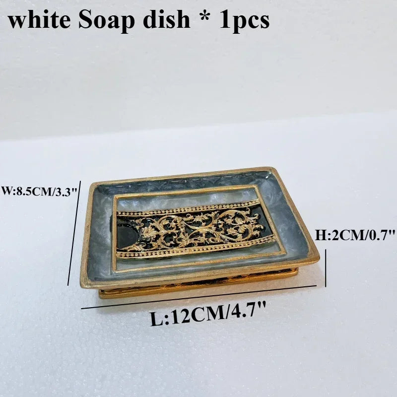 Conjunto de lavagem de presente de ano novo conjunto de banheiro de resina conjunto dental conjunto de banheiro saboneteira suporte de escova de dentes acessórios de chuveiro