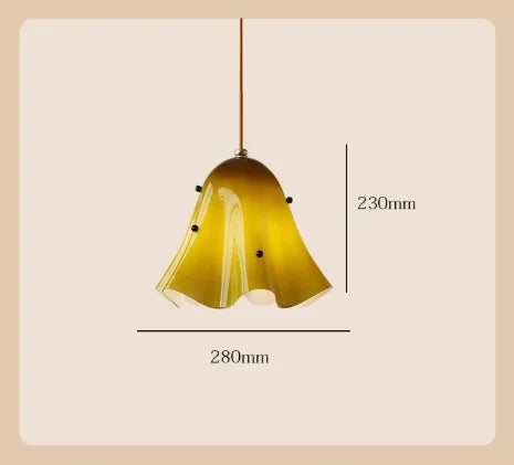 Lustre de vidro vintage francês-lâmpada de cabeceira criativa colorida para quarto-luz retrô de passagem para corredor e entrada