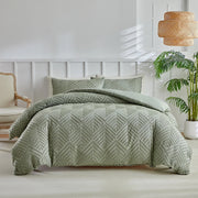 Elegância Textural: Conjunto de Edredom e Fronhas - Casa Ornato