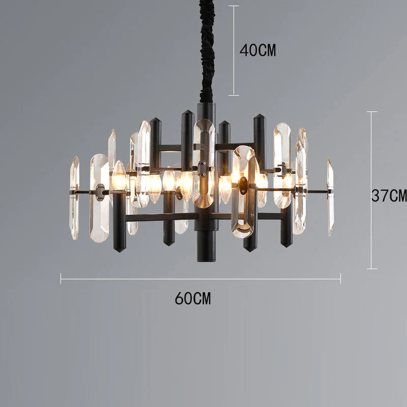 Decoração Home Luzes Pingente, Luxo Cristal, Sala Lustre, Sala de jantar Lâmpada, Luz de teto, Iluminação Interior