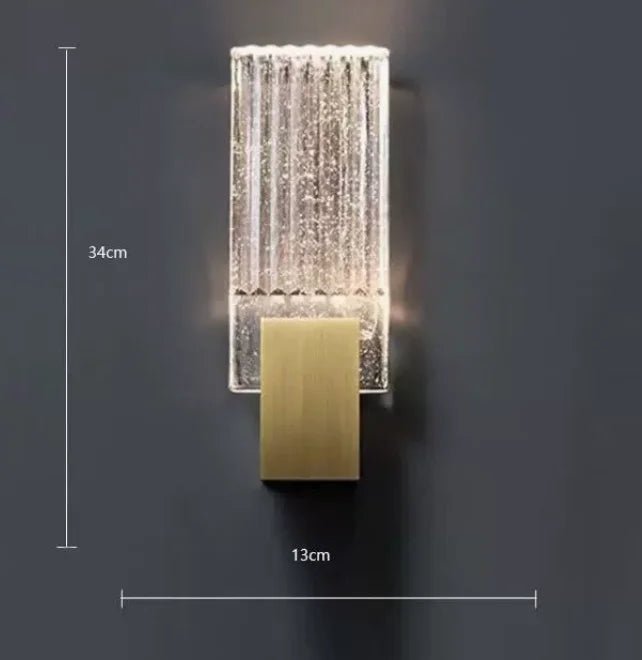 Simples e moderno lâmpada de parede vidro criativo estudo quarto cama luz luxo decoração corredor sala estar fundo parede luzes led