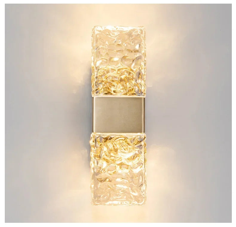 Simples e moderno lâmpada de parede vidro criativo estudo quarto cama luz luxo decoração corredor sala estar fundo parede luzes led