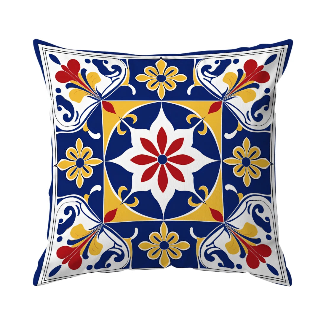 Capas de Almofada Mandala Boêmia em Tons Vibrantes - Casa Ornato