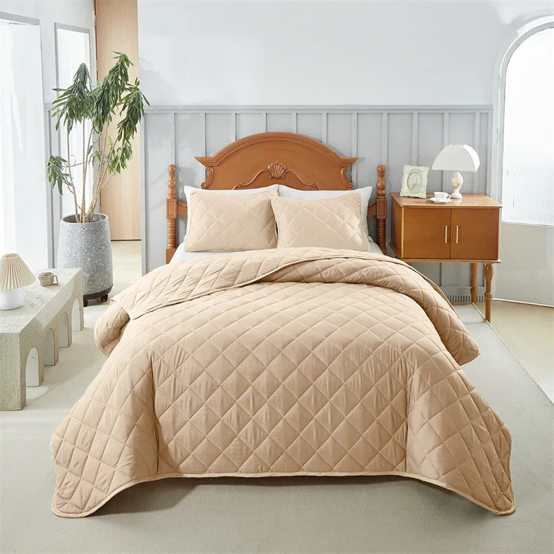Colcha Acolchoada Luxuosa de Dupla Face - Casa Ornato