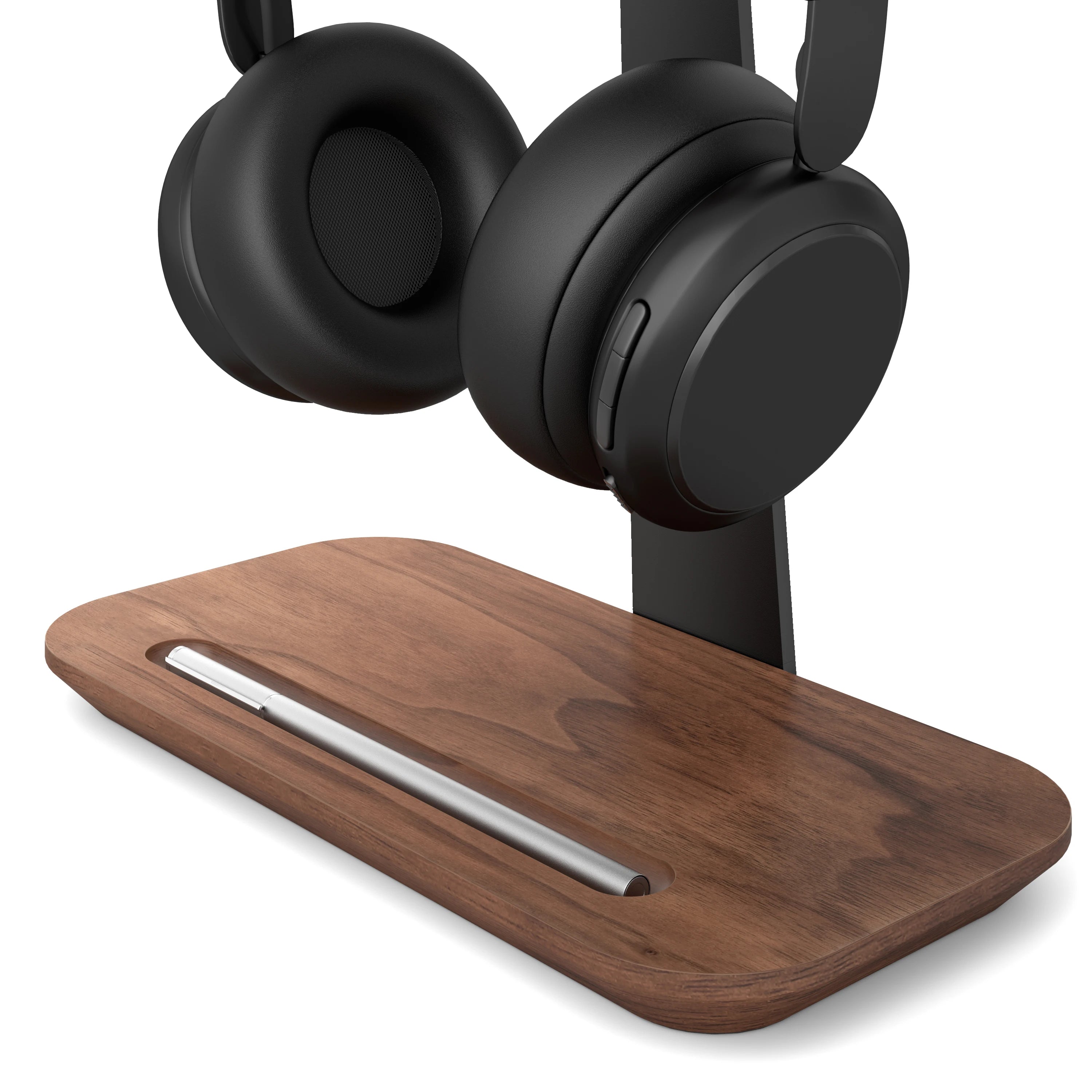 Suporte Escultural de Madeira para Fones - Casa Ornato