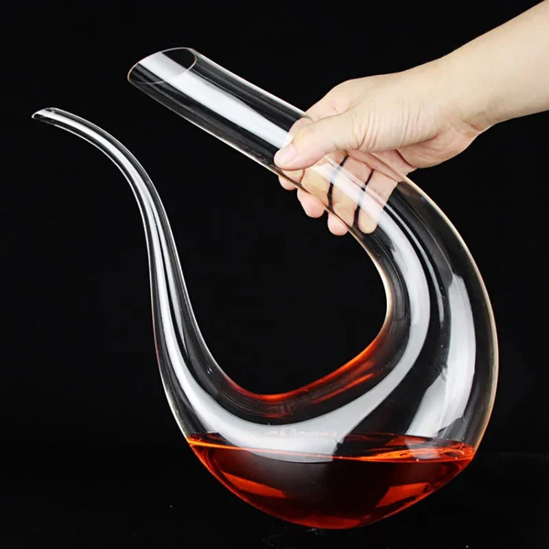 1500ml grande decantador artesanal de cristal vinho tinto brandy champanhe óculos decantador garrafa jarro verser aerador para barra família