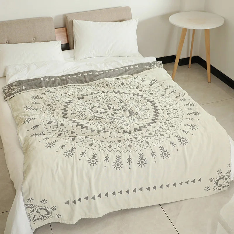 Europeu macio sofá cobertor colcha boho sofá toalha verão cobertor lance 100% algodão folha de cama dupla capa legal colcha