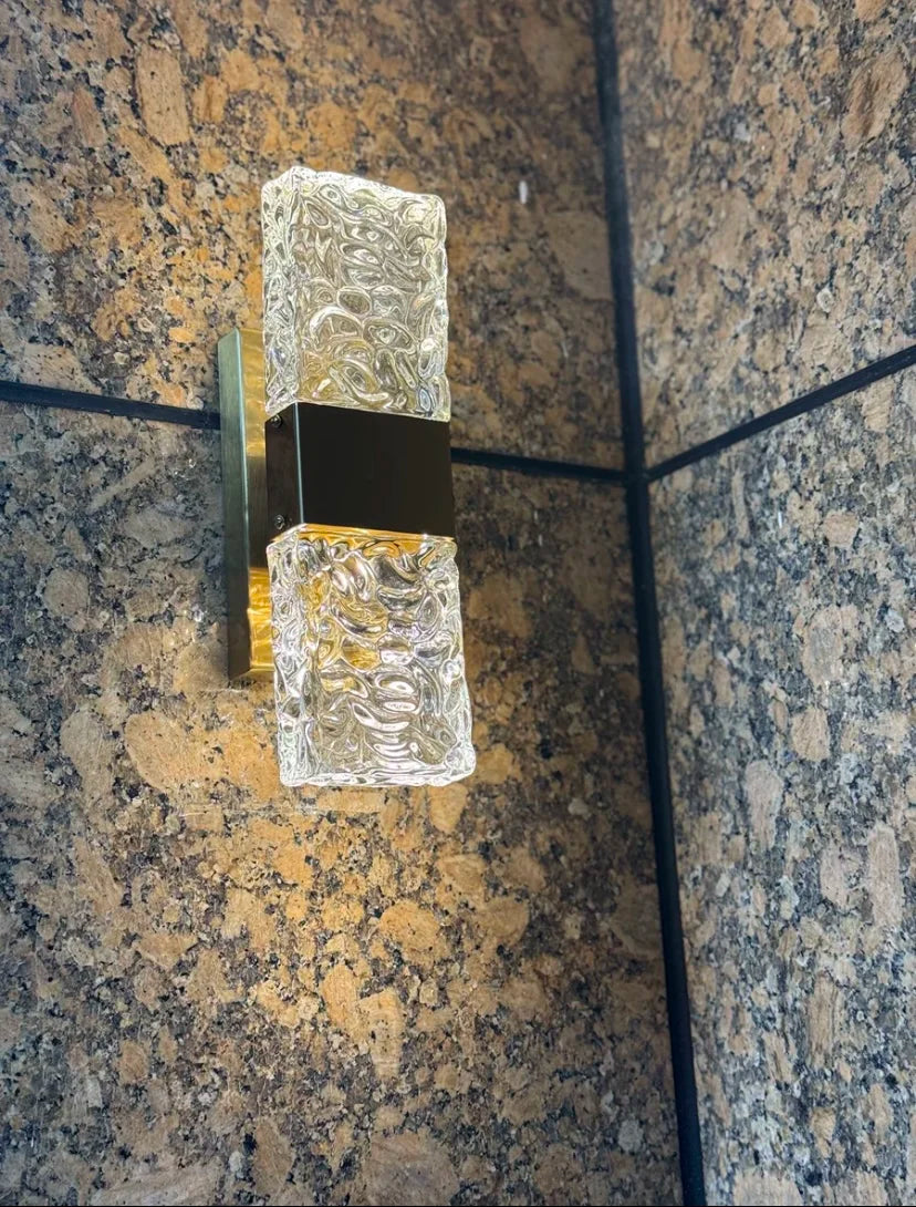 Simples e moderno lâmpada de parede vidro criativo estudo quarto cama luz luxo decoração corredor sala estar fundo parede luzes led