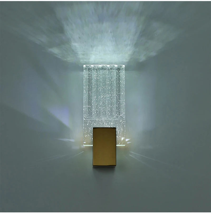 Bolha de cristal lâmpadas parede moderna iluminação led ouro arandelas parede interior sala estar fundo tv quarto corredor decoração casa lustre