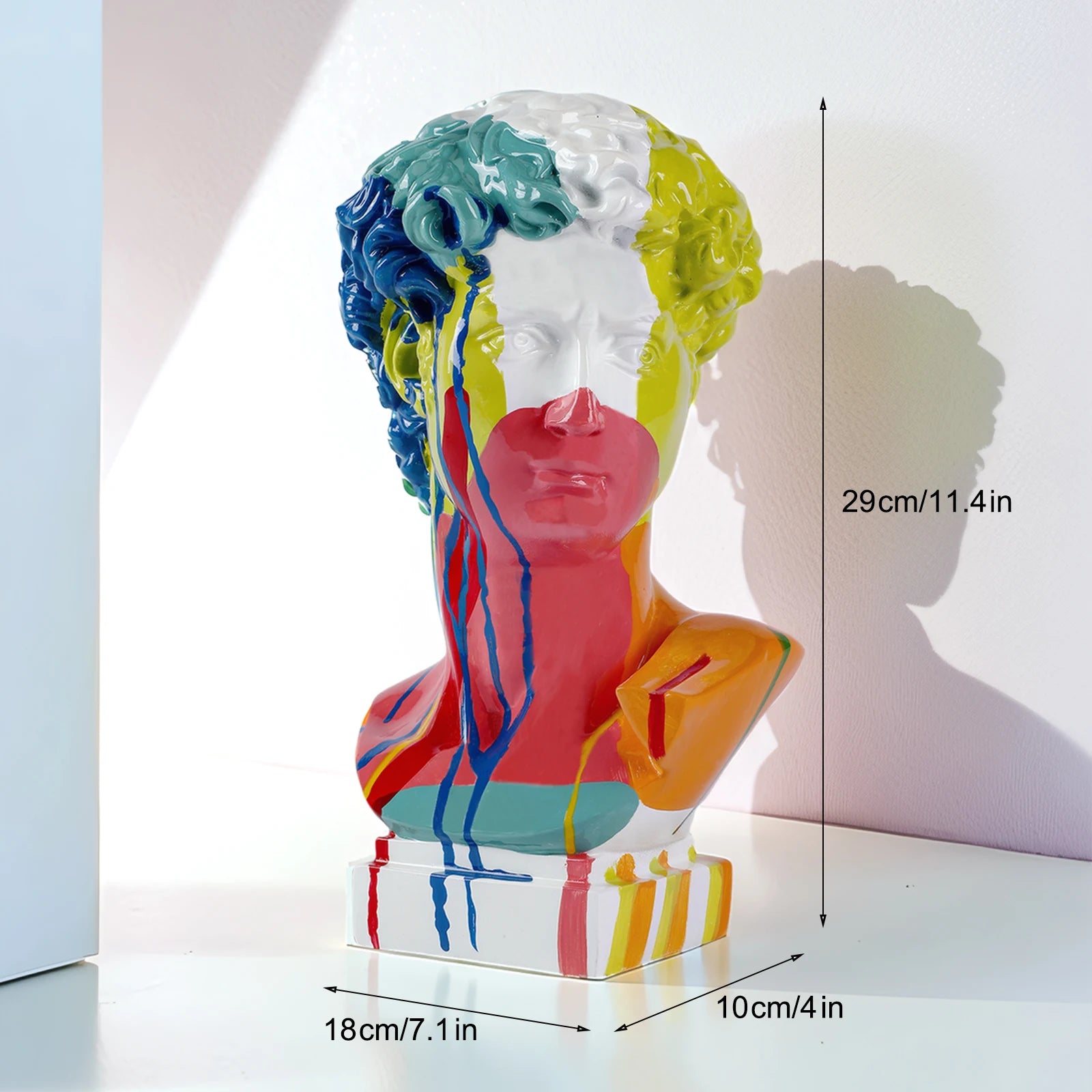 Europeu decoração de casa david cabeça resinstatues estátuas decoração para casa moderna arte abstrata busto escultura arte esboço prática