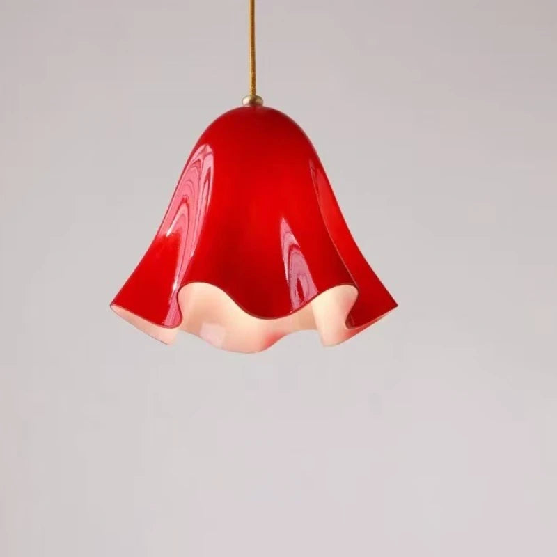 Lustre de vidro vintage francês-lâmpada de cabeceira criativa colorida para quarto-luz retrô de passagem para corredor e entrada