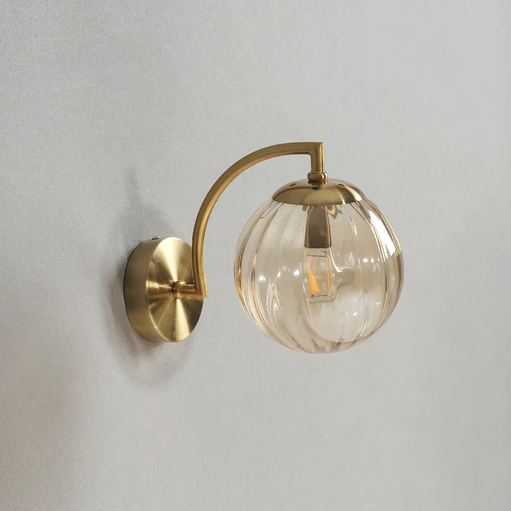 Moderna lâmpada de parede led cor luz parede vidro nordic minimalista sala estar quarto cabeceira arandela jantar cozinha luminária interior