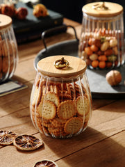 Frasco de Vidro Elegante 750ml para Armazenamento - Casa Ornato