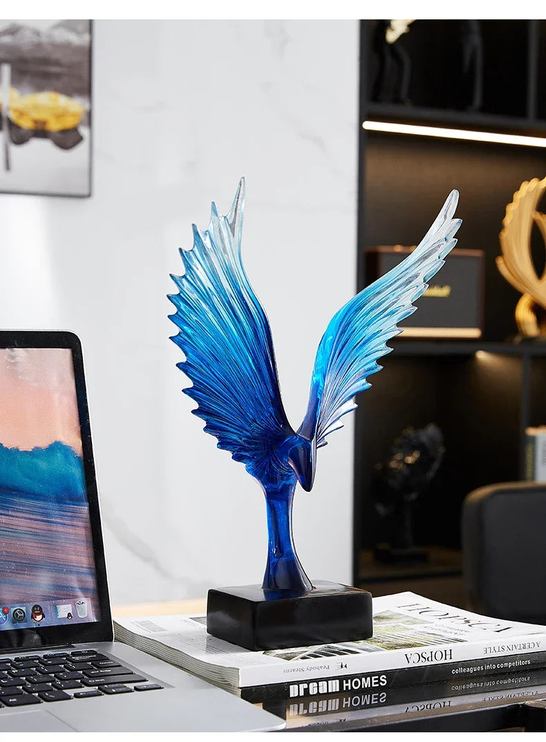 Estátua de Asas Ethereal Wings - Decoração Elegante - Casa Ornato