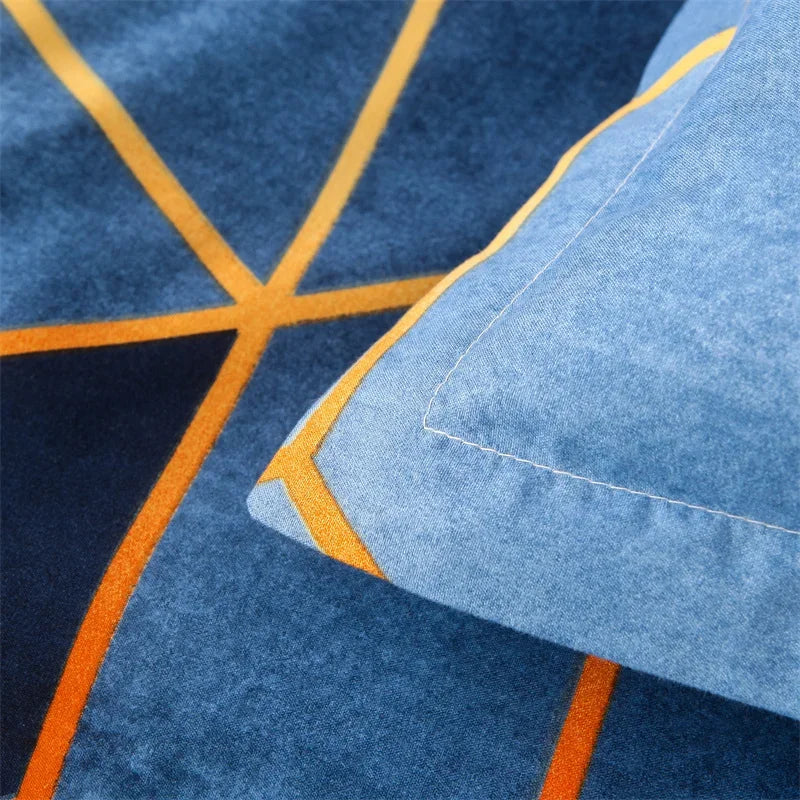 3 pçs conjunto de edredom verde duplo/completo/queen/king/single/duplo tamanho, conjuntos de cama geométricos para homem mulher, capa de edredão de mármore