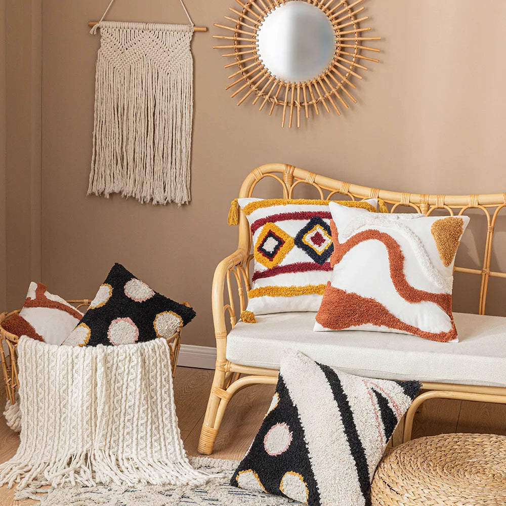 Capa de Almofada Decorativa Boho Chic - Casa Ornato