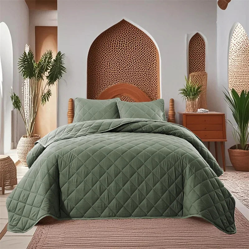 Colcha Acolchoada Luxuosa de Dupla Face - Casa Ornato