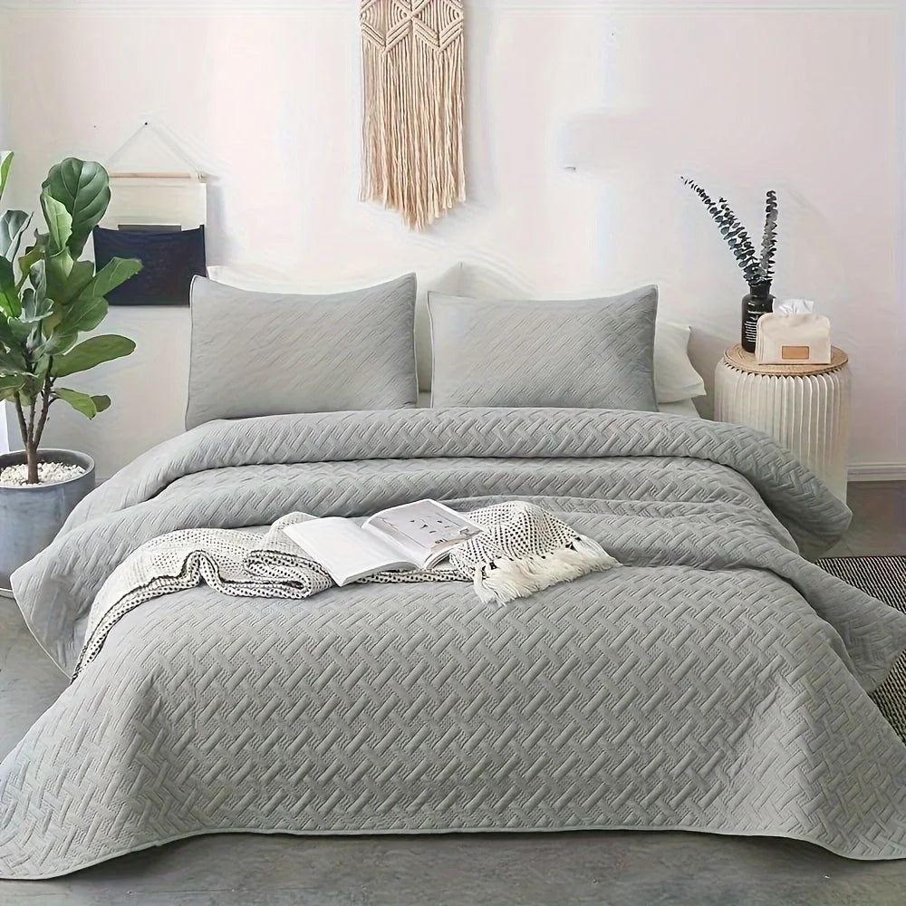 Conjunto Morandi Relevo – Colcha com Fronhas - Casa Ornato