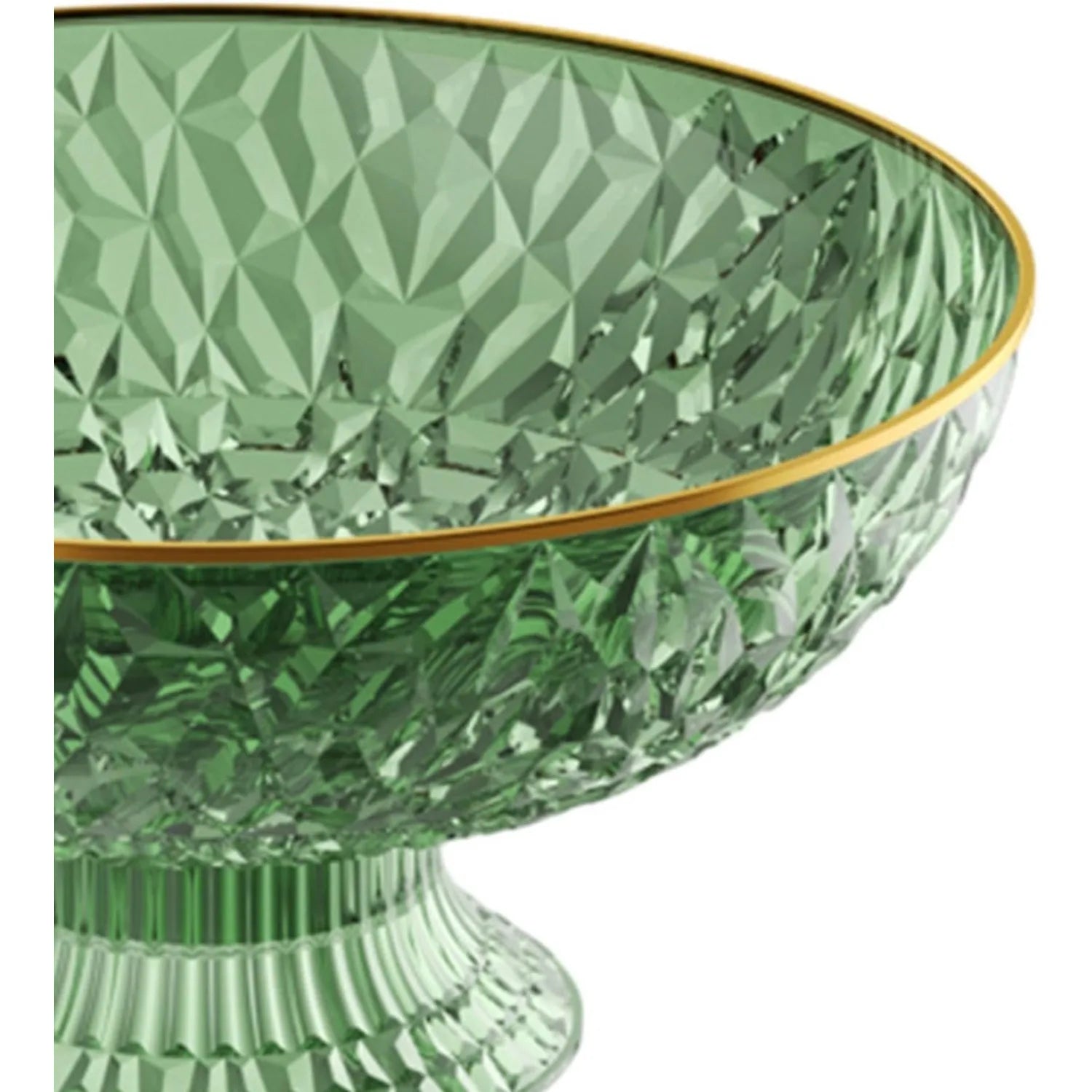 Conjunto elegante de tigela de frutas para organização e armazenamento de cozinha, verde