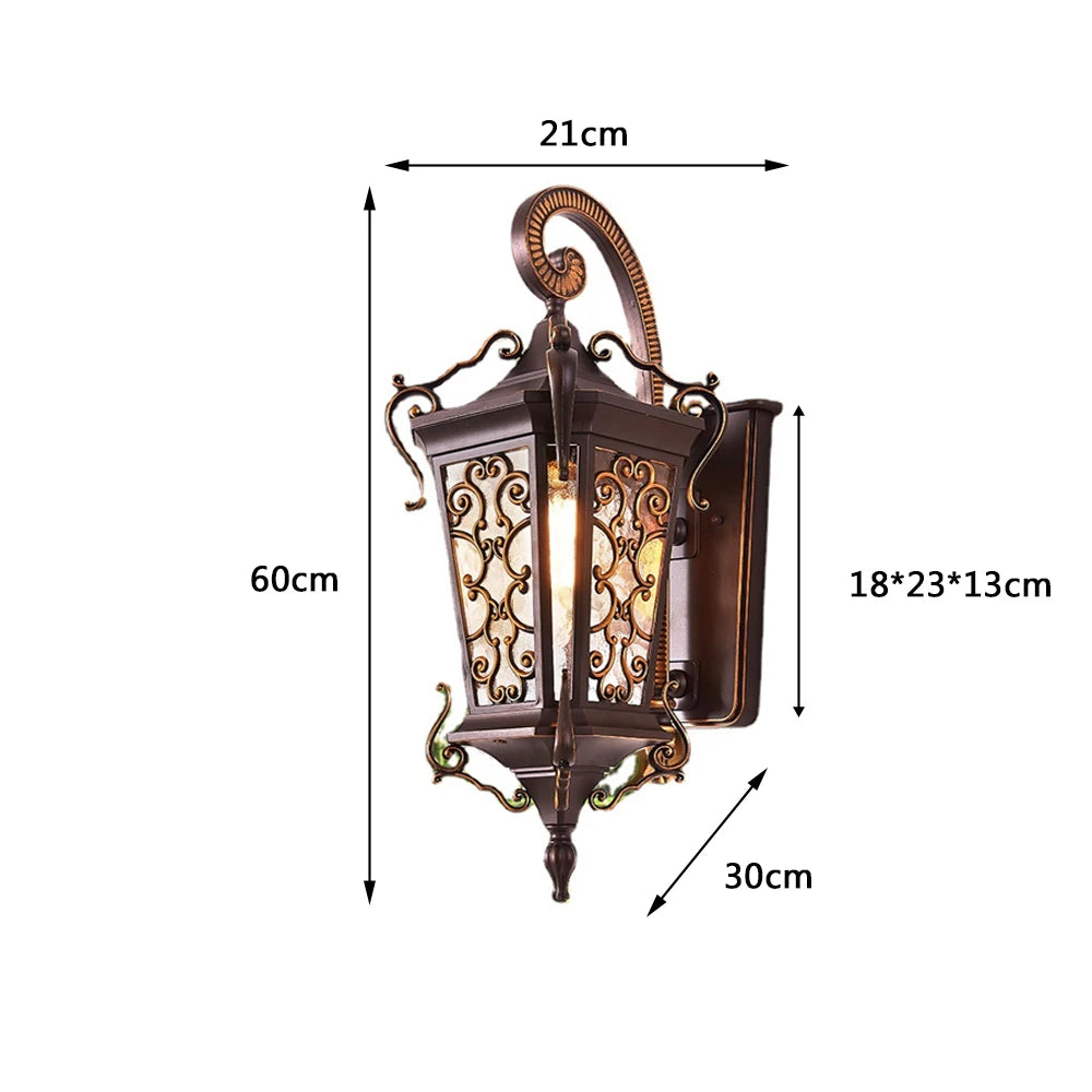 Europeu exterior impermeável parede luzes, Super Bright jardim luzes, Villa entrada da porta da frente, ambos os lados, varanda, Te