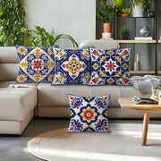 Capas de Almofada Mandala Boêmia em Tons Vibrantes - Casa Ornato